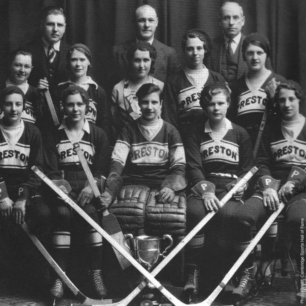 A team photo of the Preston Rivulettes