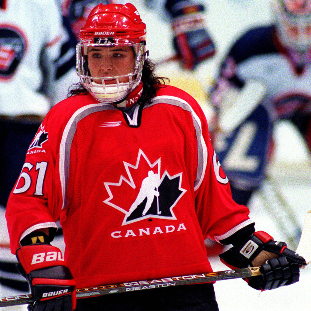 Vicky Sunohara in her Team Canada ice hockey jersey